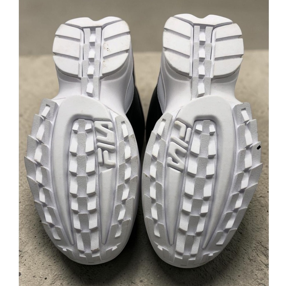 FILA Disruptor II Premium Platform Sneakers Black White sz 6.5 Chunky Shoes NEW - Picture 7 of 16